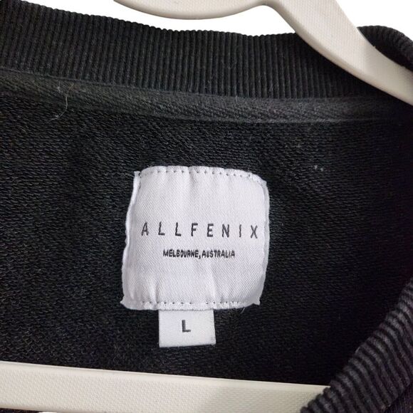 All Fenix Sweater Womens Large Black‎ Colorblock Dropped Shoulder Pullover - Picture 2 of 8